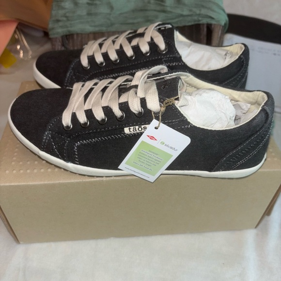 Taos Footwear Shoes - Taos Dark Grey Canvas Shoes
